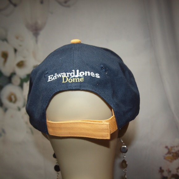 2004 Saint Louis Rams Hat 10th Anniversary NFL Edward Jones Dome Baseball Cap - Picture 4 of 6